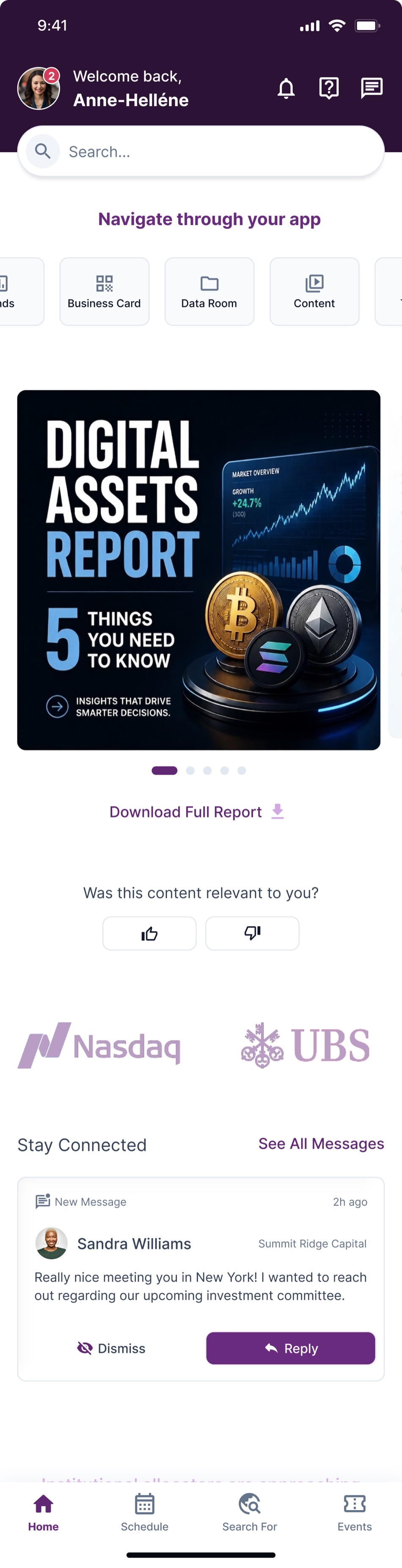 Feed in light mode